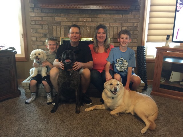 Cameron, Dr. Derek, Natalie, & Derek Jr.,
Dogs: Ted, Penny, & Callaway
 